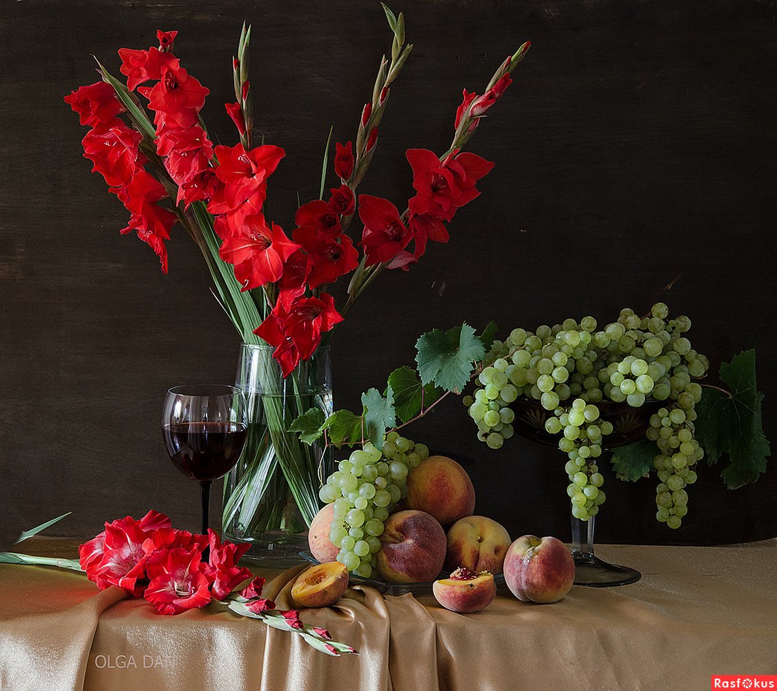 Фотонатюрморты с гладиолусами