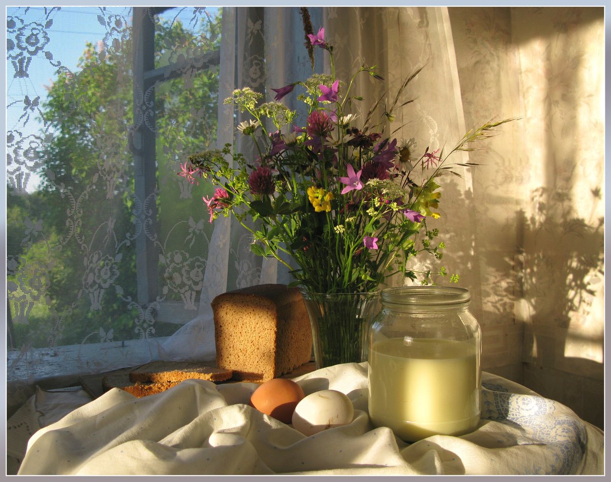 Солнечное утро в деревне