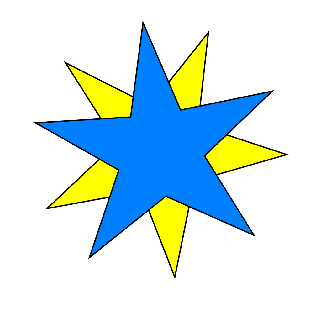 Звезда рисунок цветной