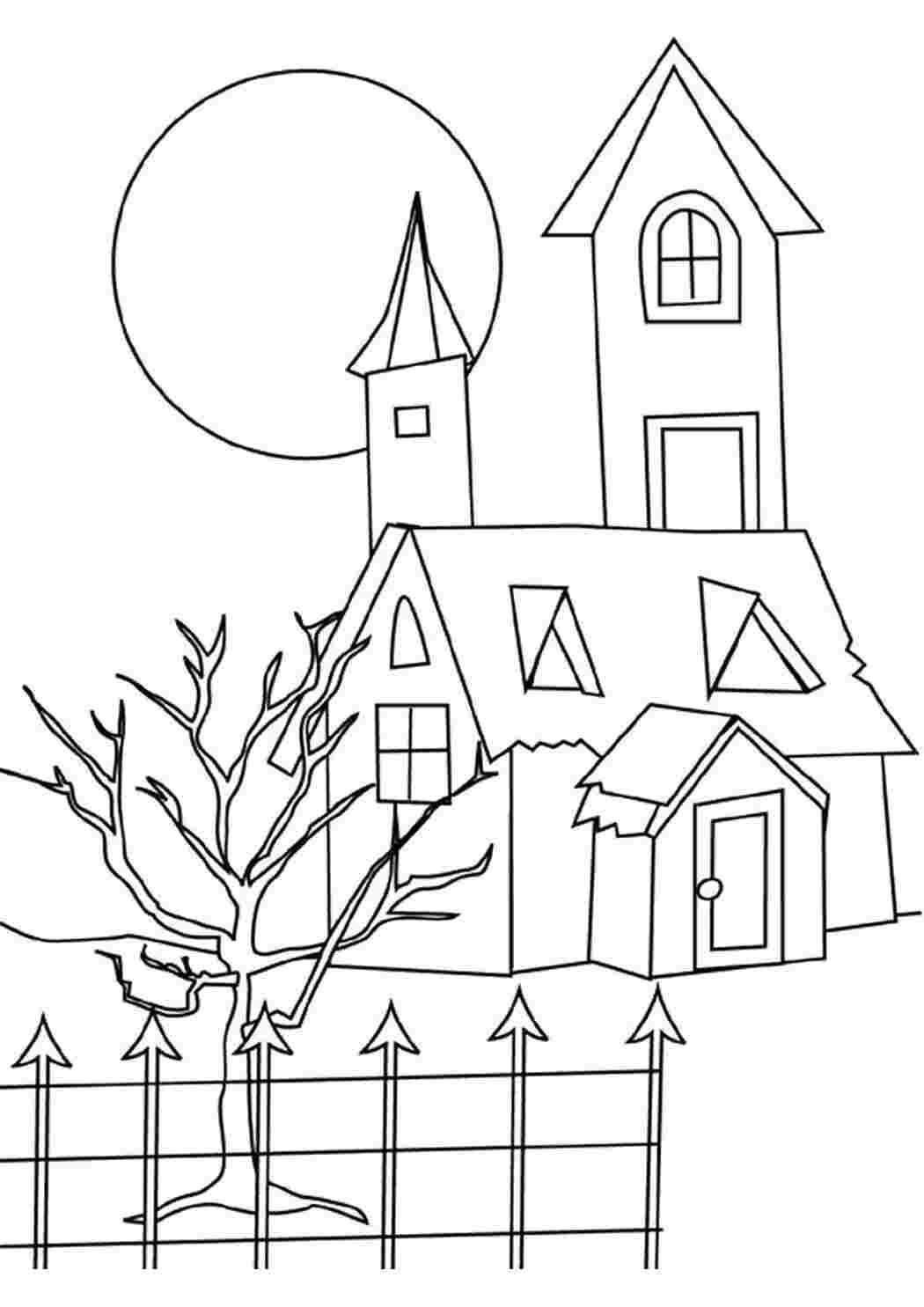 Домик карандашом