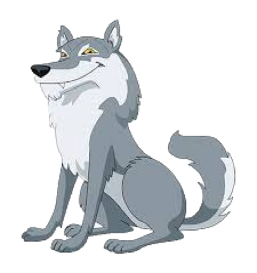 Рисунок мультяшного волка