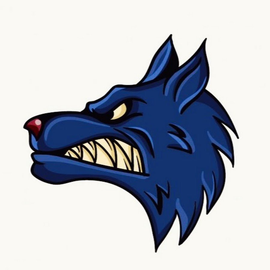 Голова злого волка