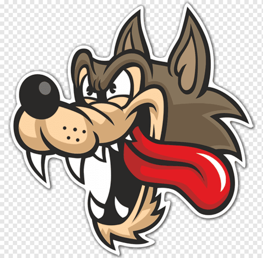 Морда волка мультяшная