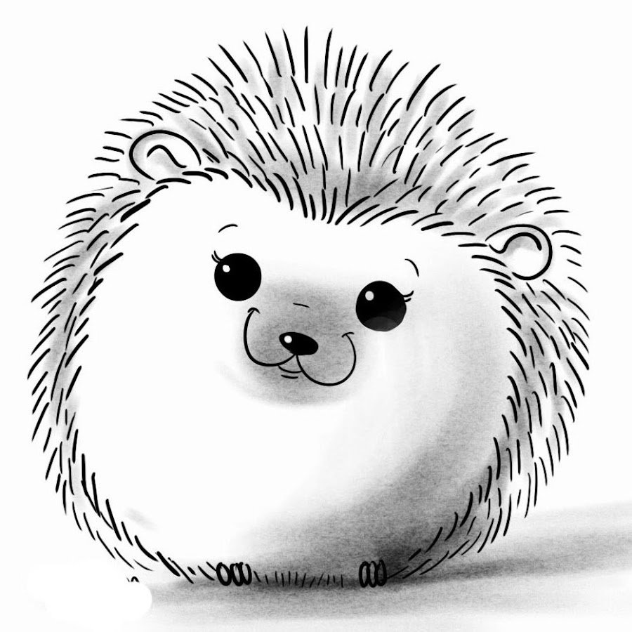 Силуэт ежика для детей