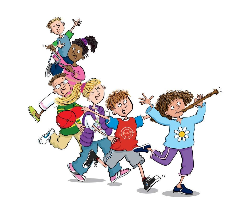 Дети с шариками на прозрачном фоне