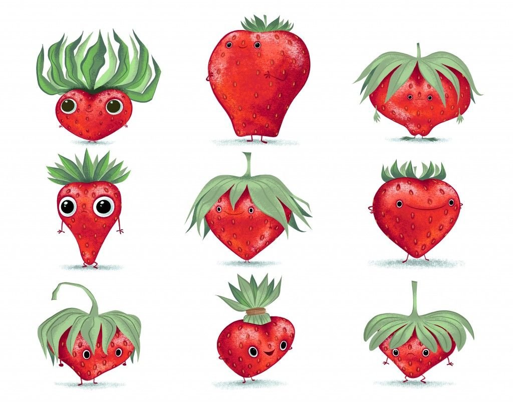 Фрукты с глазками