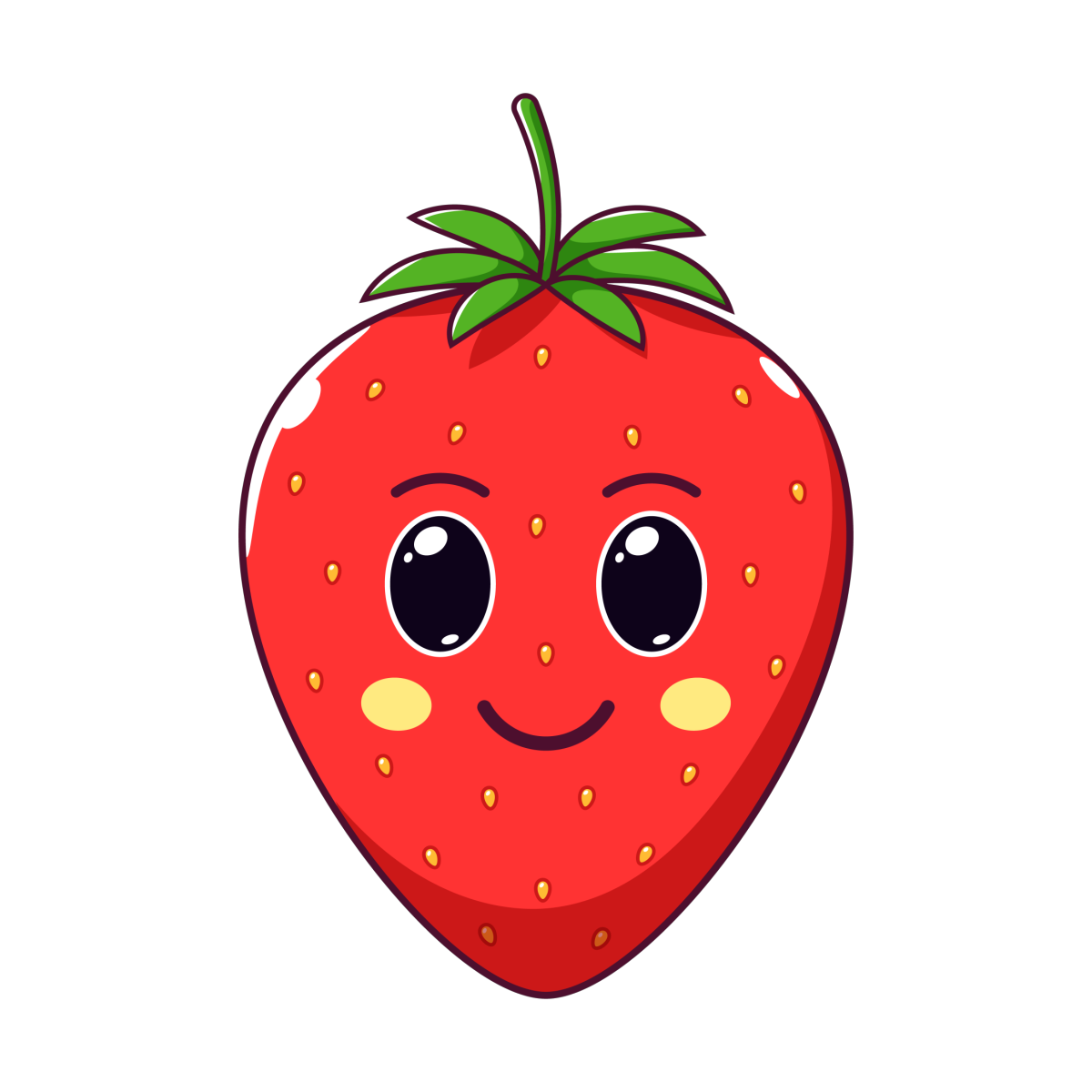 Клубника мультяшный