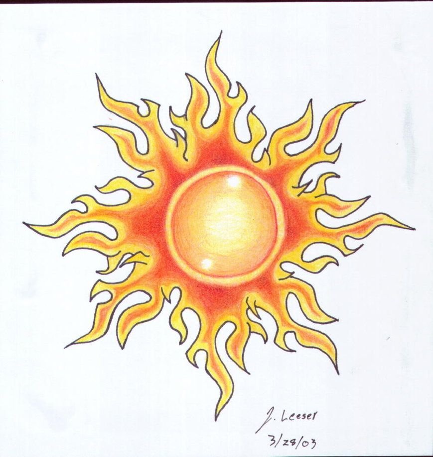 Солнце эскиз