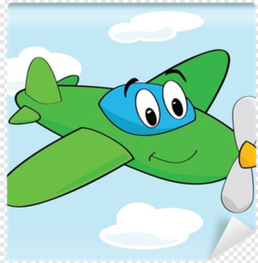 Самолет с глазками