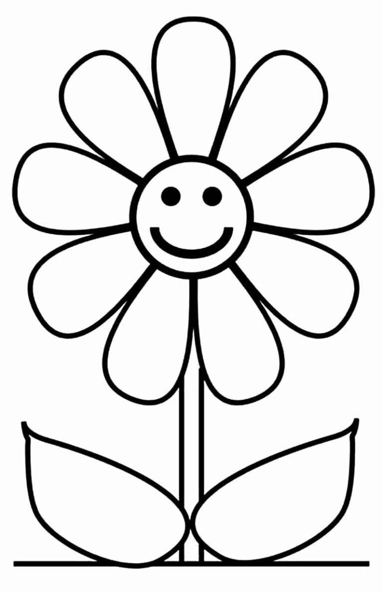 Ромашка раскраска для детей