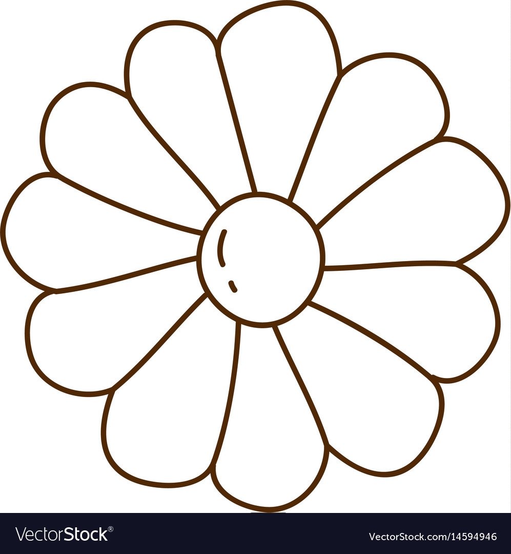 Ромашка раскраска для детей