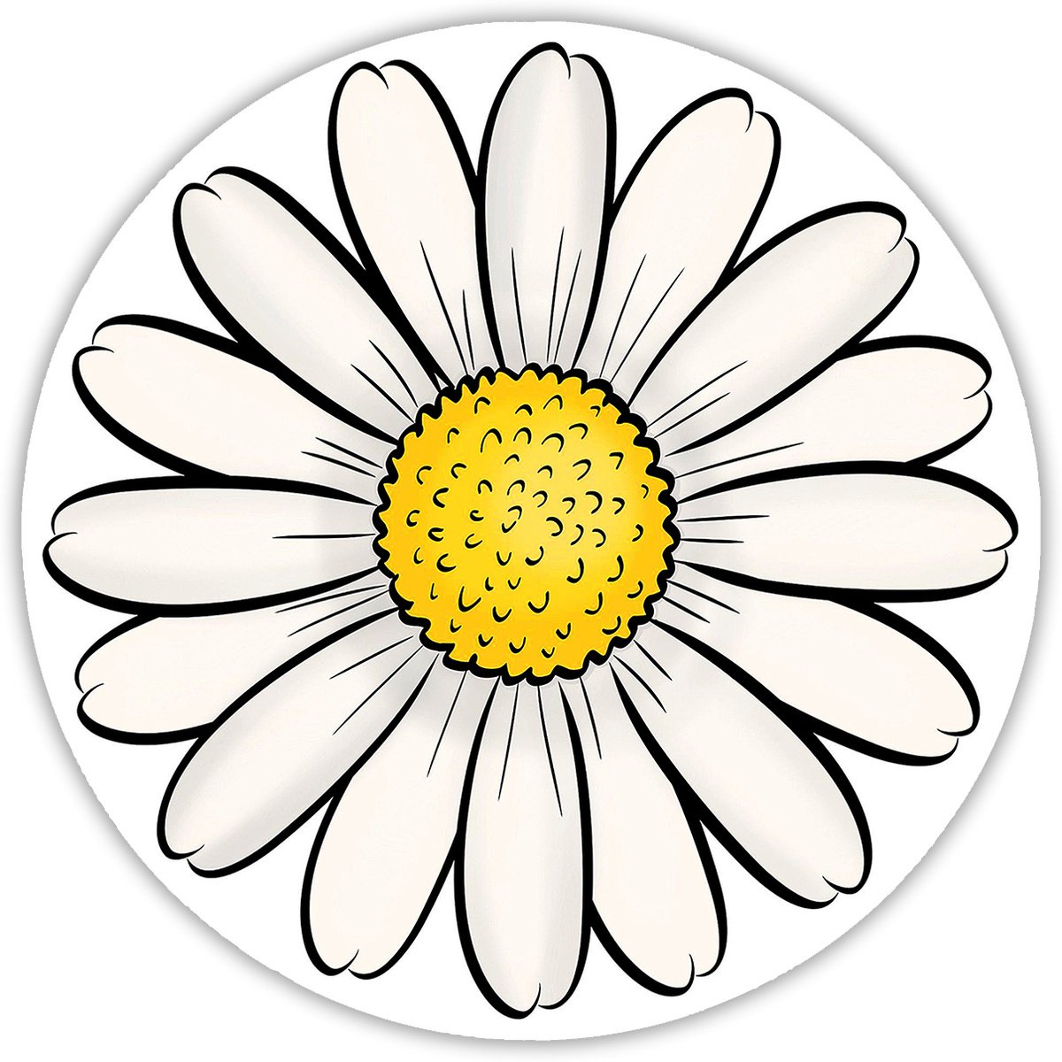 Ромашки узор карандаш