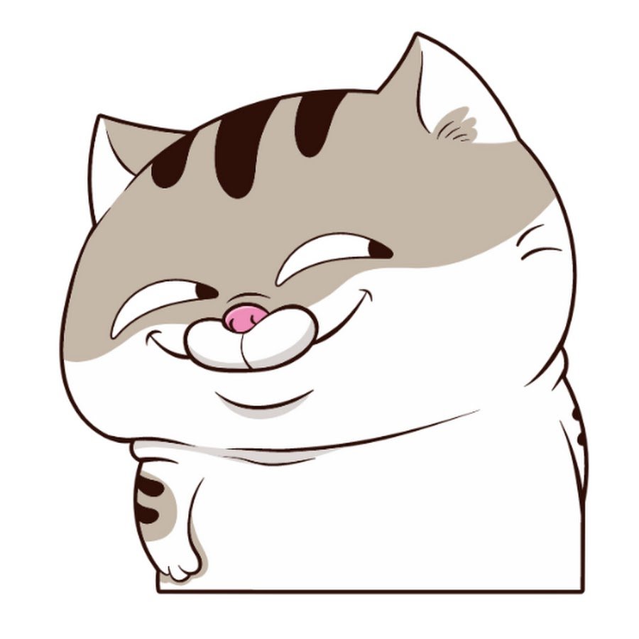 Кот улыбается