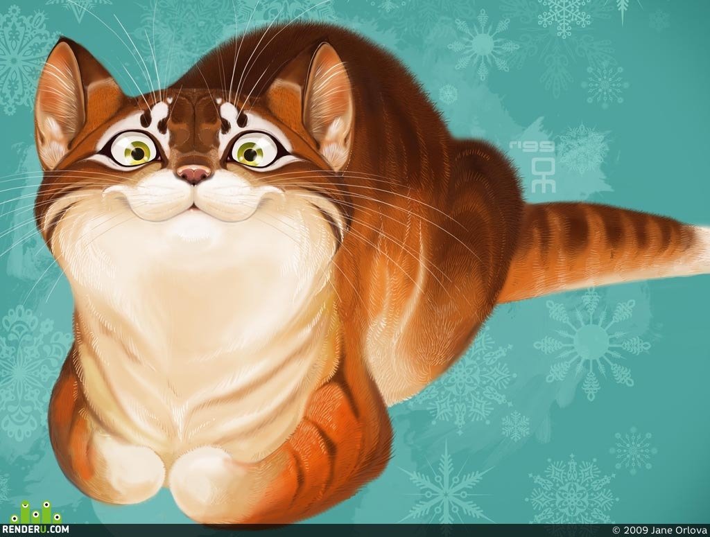 Счастливый кот