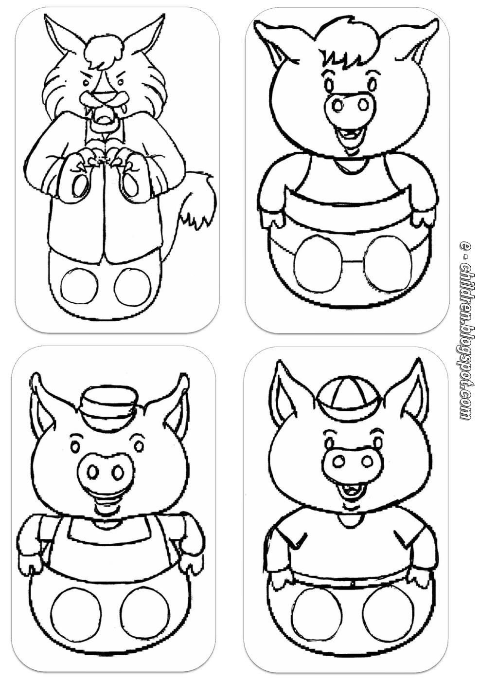 Пальчиковые куклы три поросенка