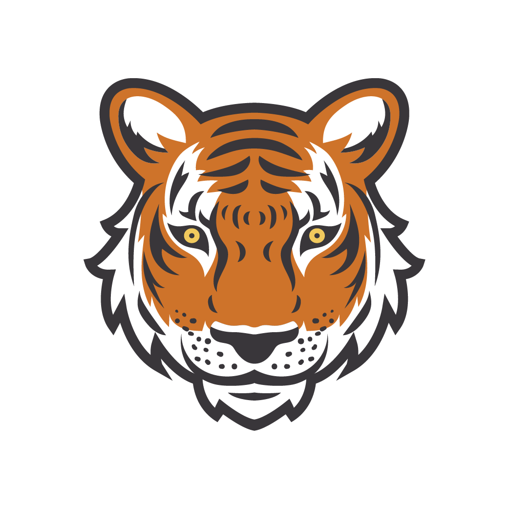 Тигр мультяшный голова