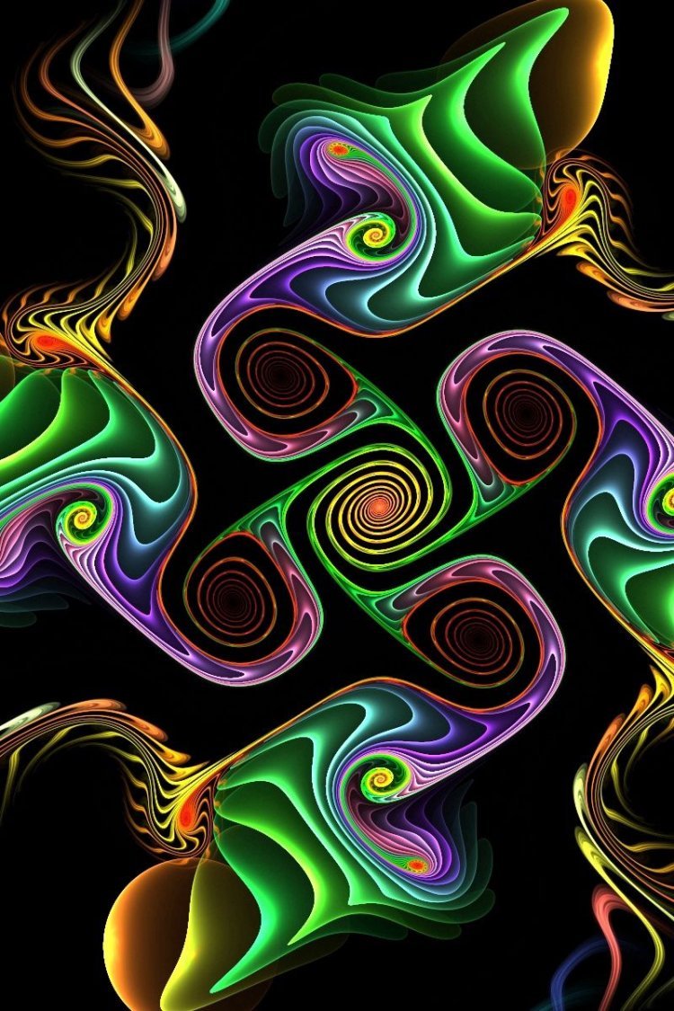 Абстракция яркие цвета