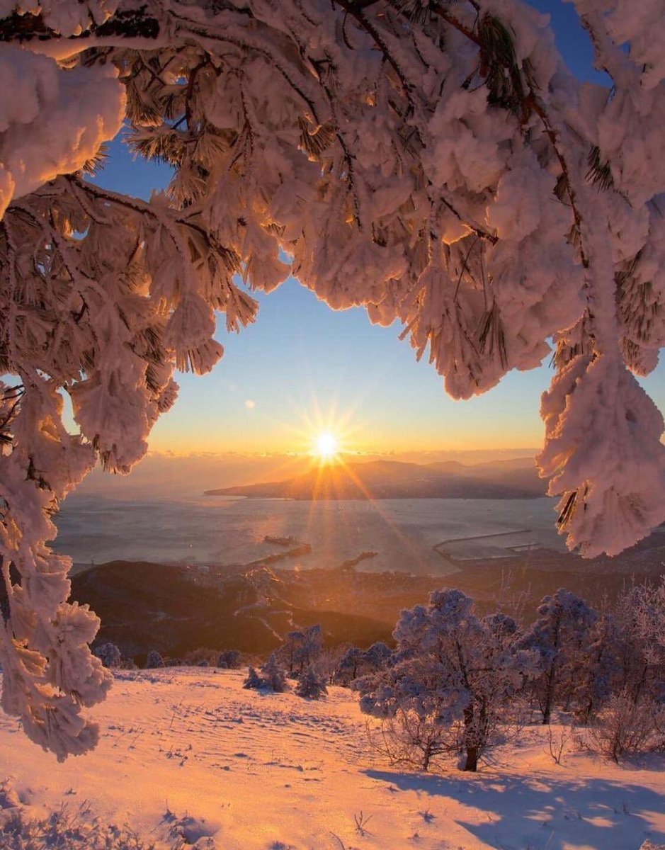 Зима солнце