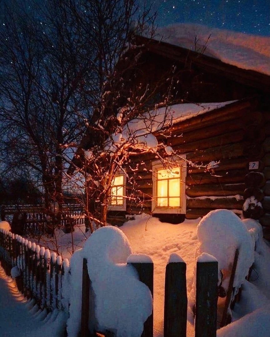 Зимняя деревня