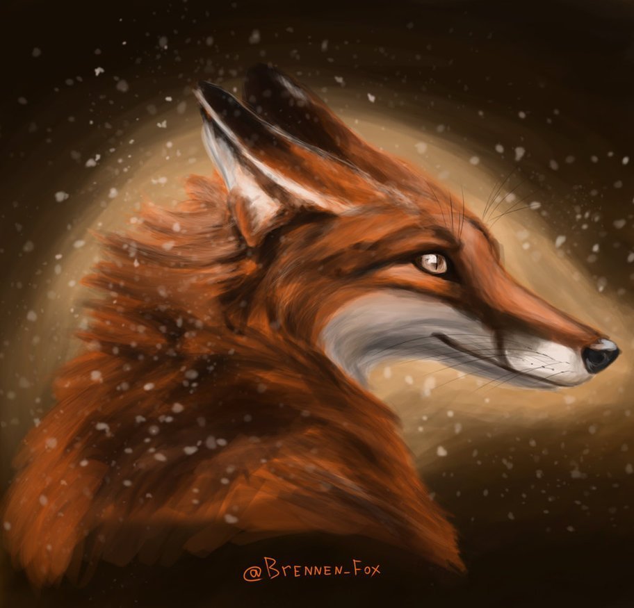 Хитрая лиса арт