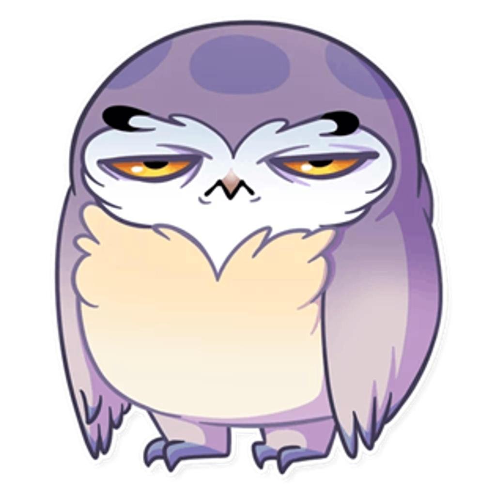 Стикеры ВК Совенок Фил