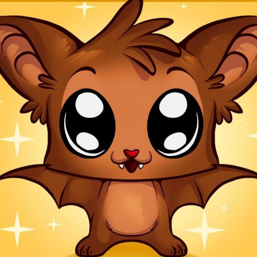 Летучая мышь мультяшная