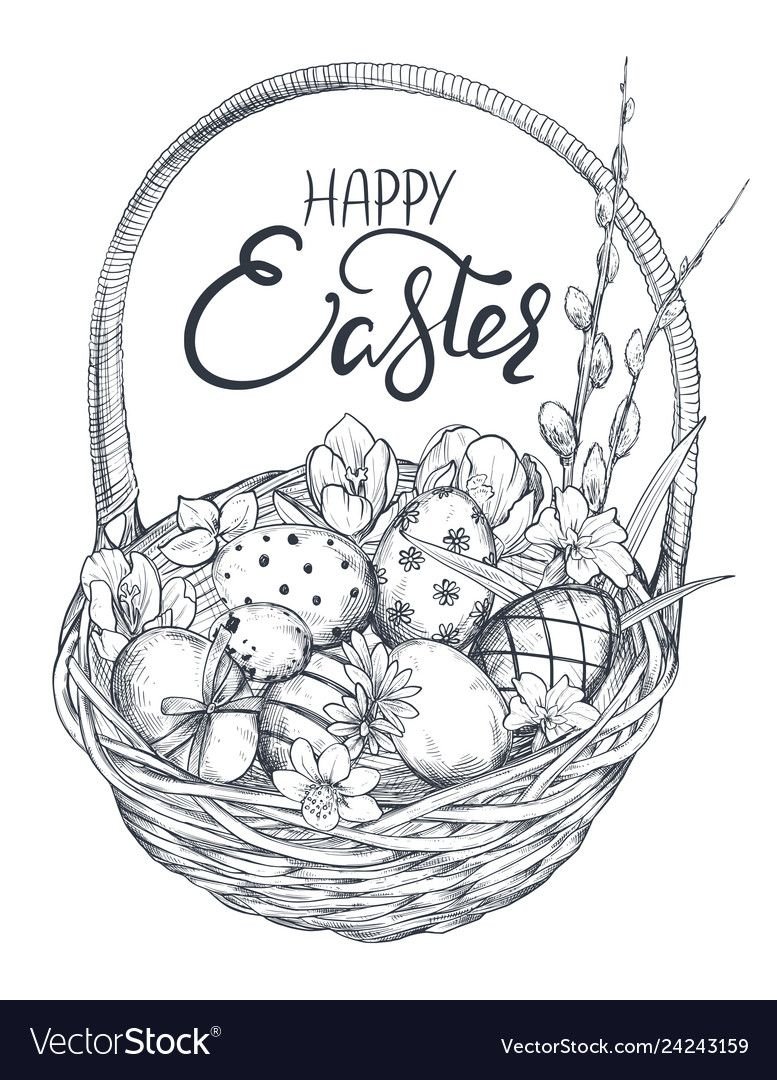 Рисунки к Пасхе для детей