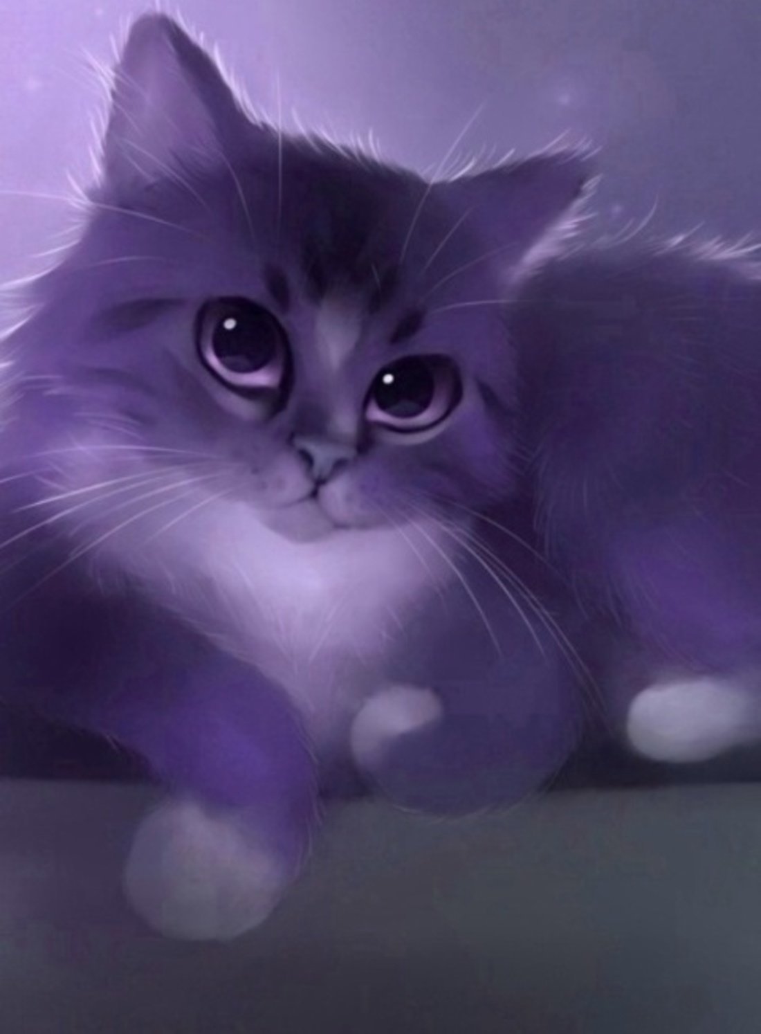 Фиолетовая кошка