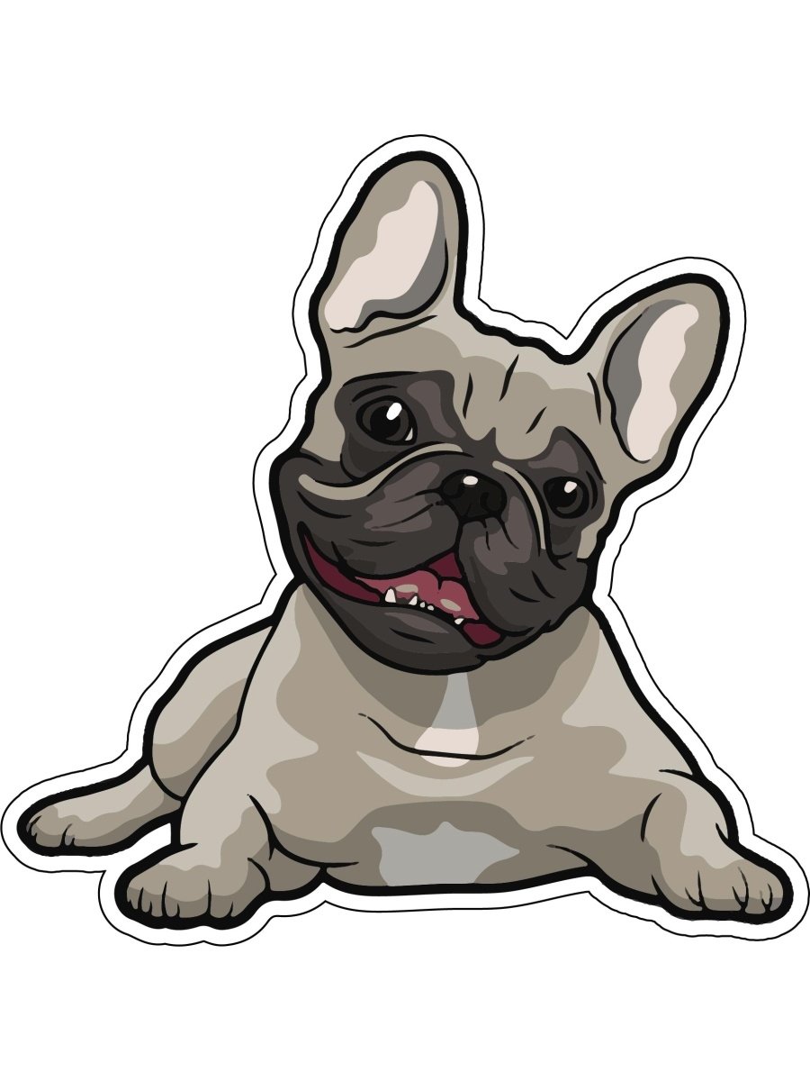 Французский бульдог мультяшный