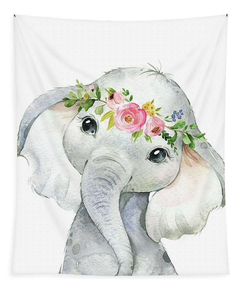 Слоник с цветами