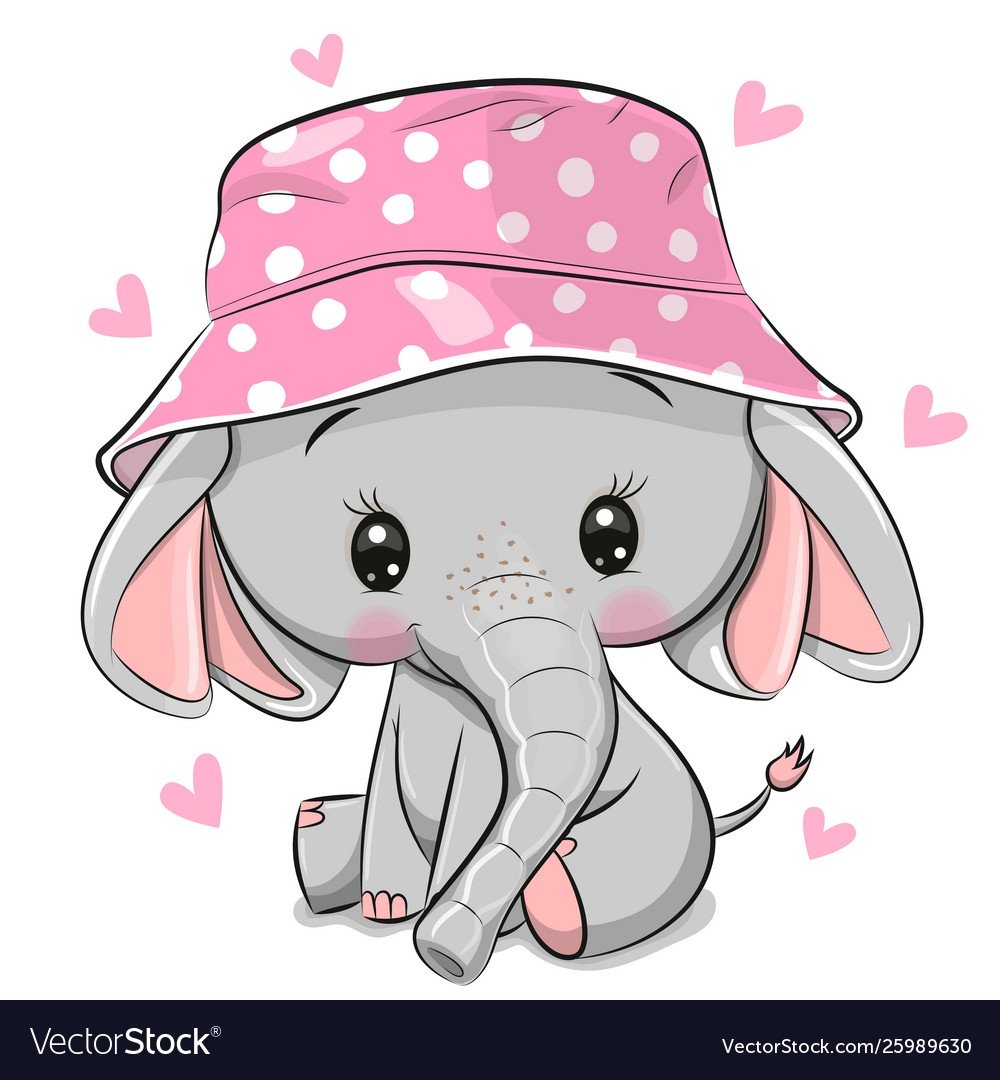 Милые слоники мультяшные