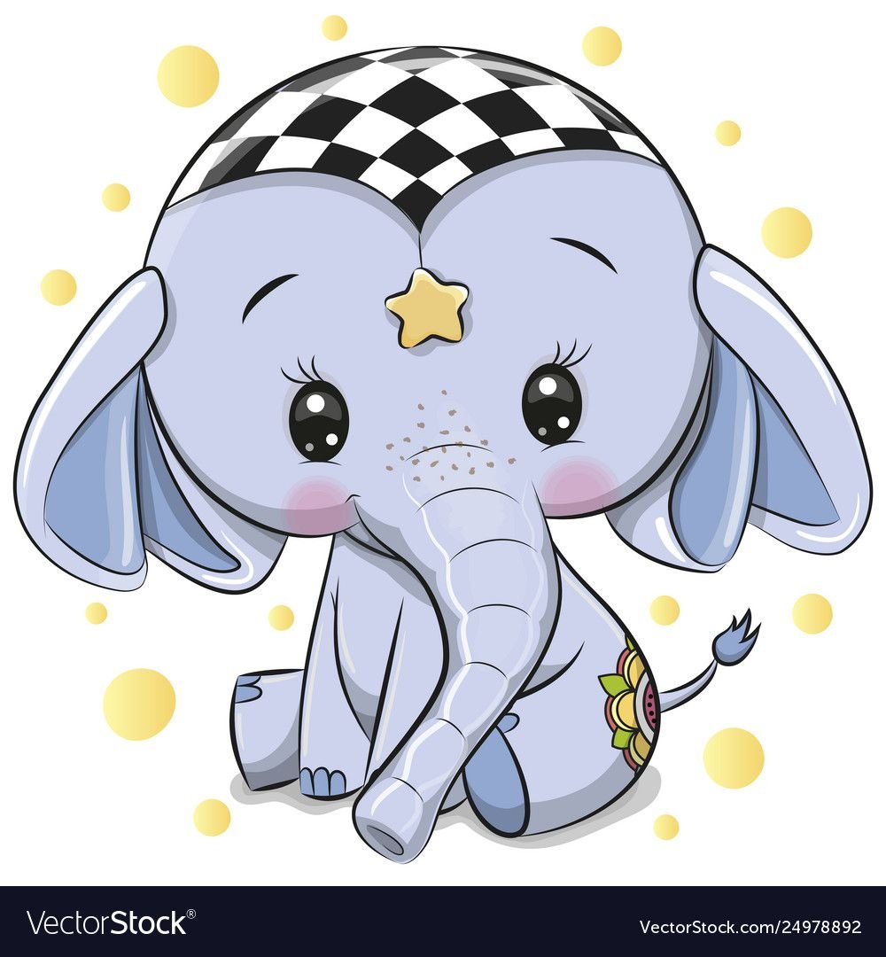 Милый голубой Слоник