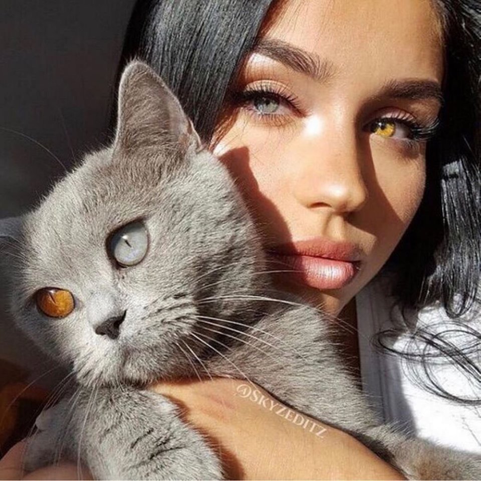 Девушка с котом