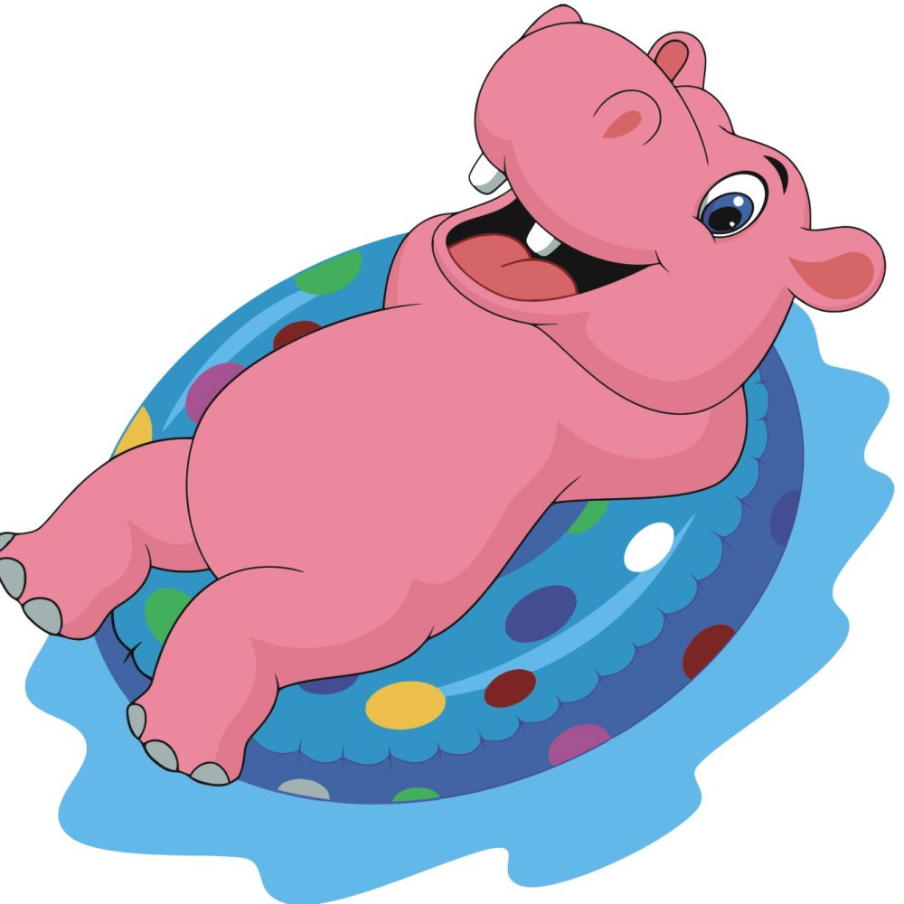 Круги для малышей Бегемотик
