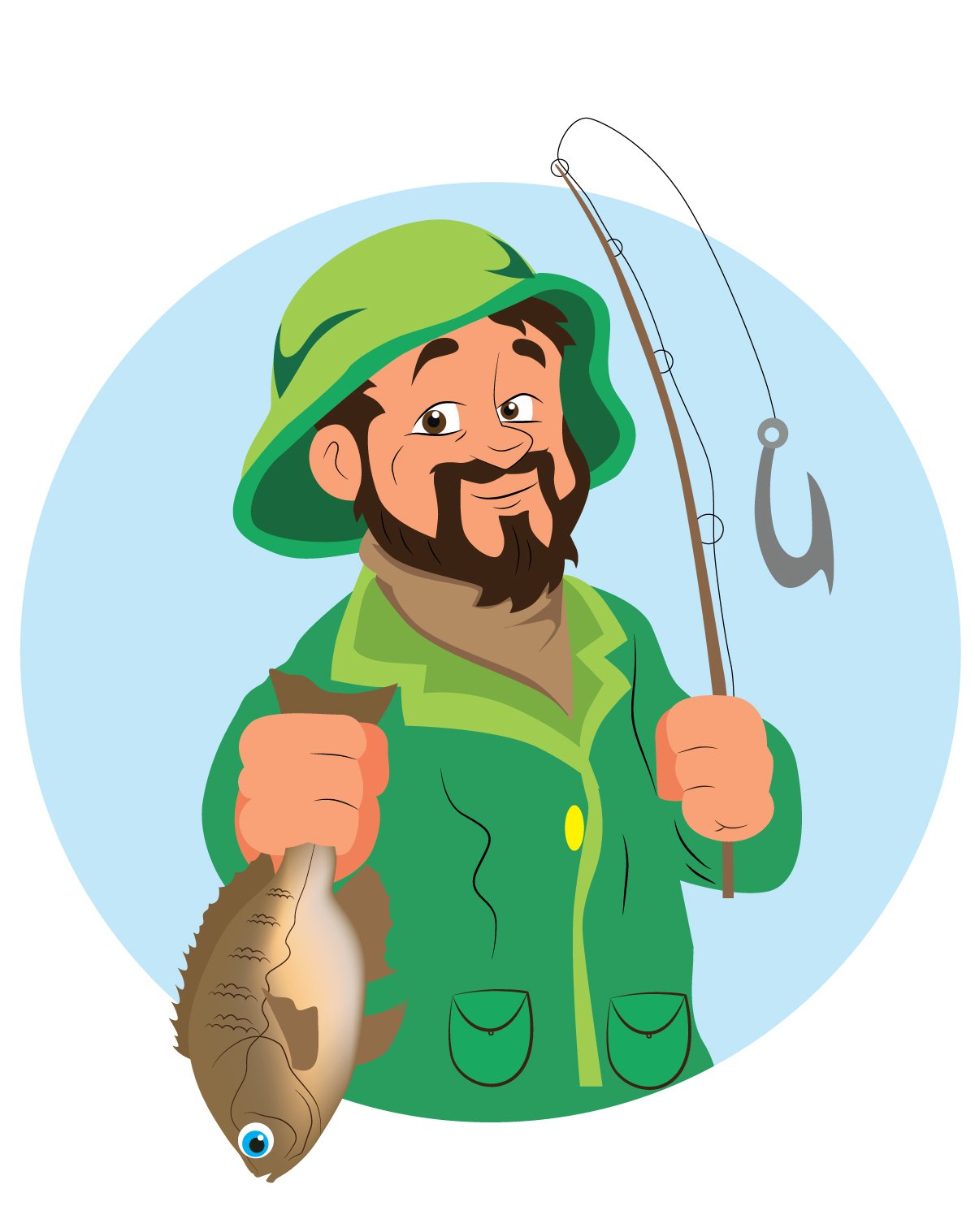 Логотип рыбалка