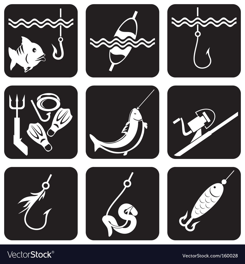 Рыболовные снасти иконка