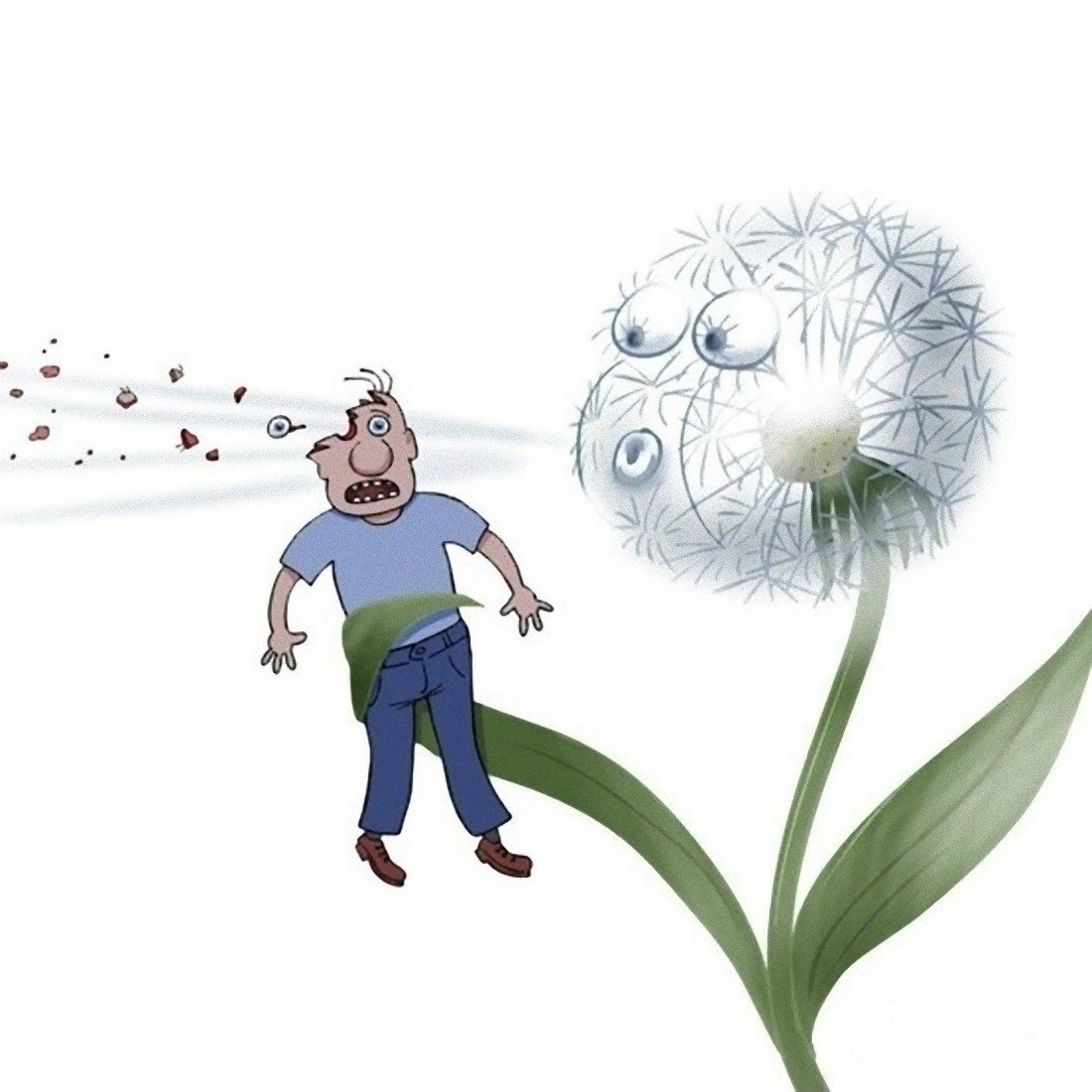 Цветы карикатура