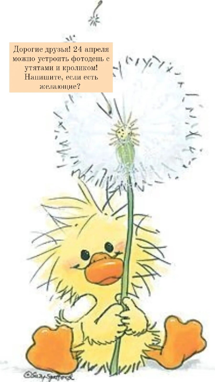 Одуванчик с мультяшками