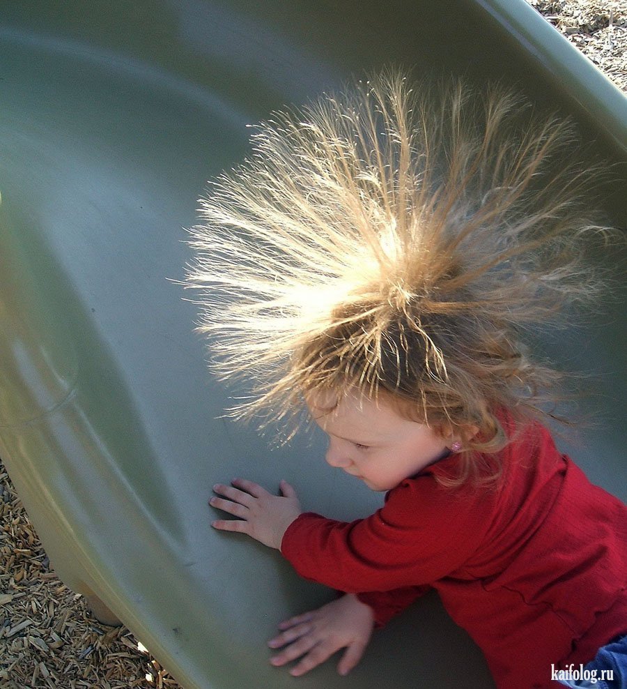 Статическое электричество волосы дыбом