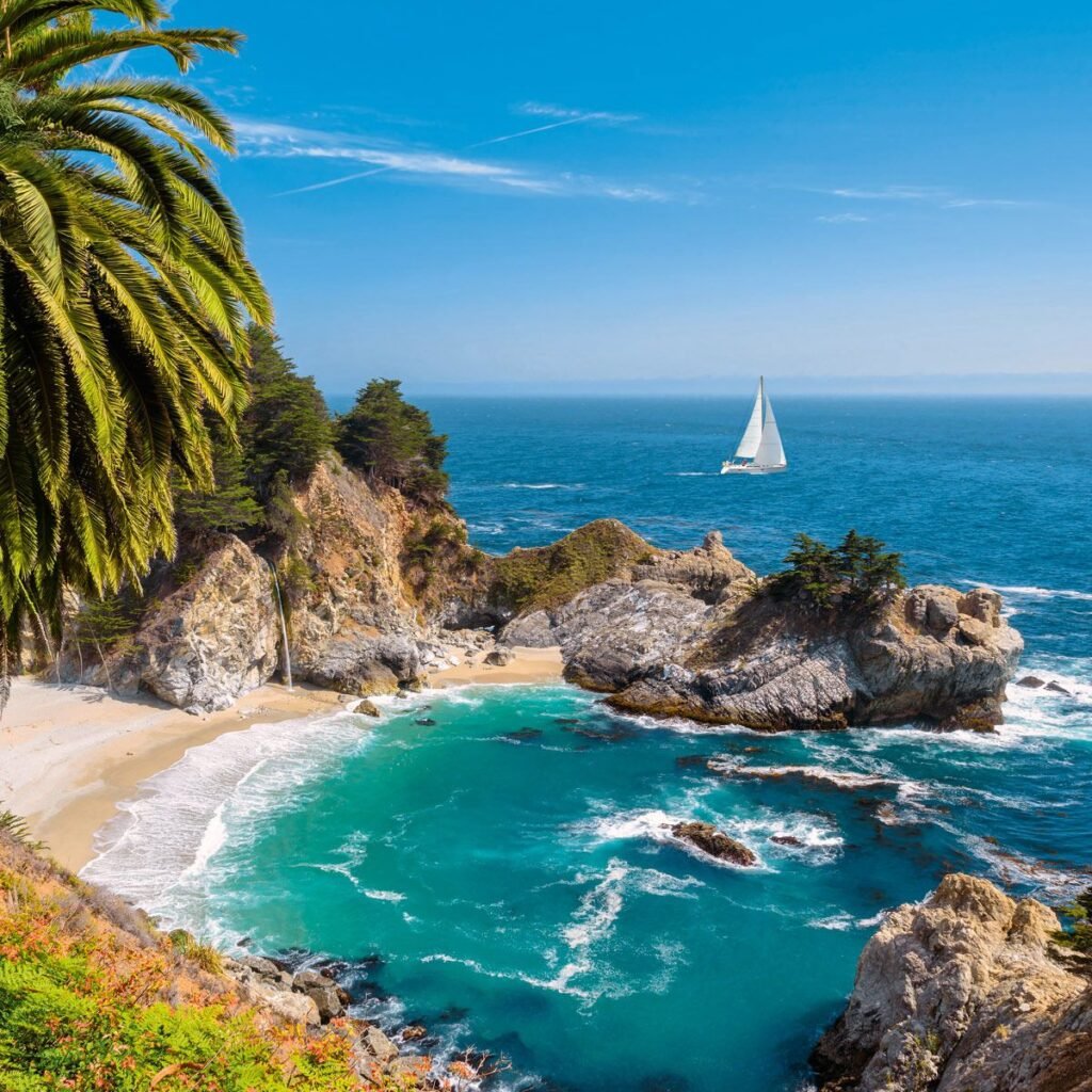 Красивый вид на море