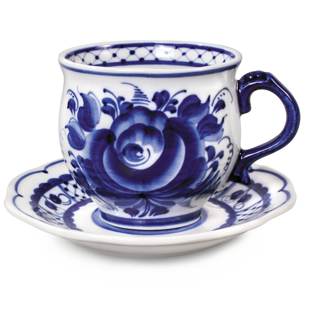 Гжельское блюдо