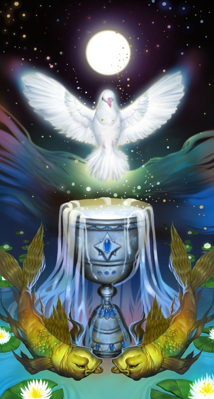 Карта Таро туз чаш