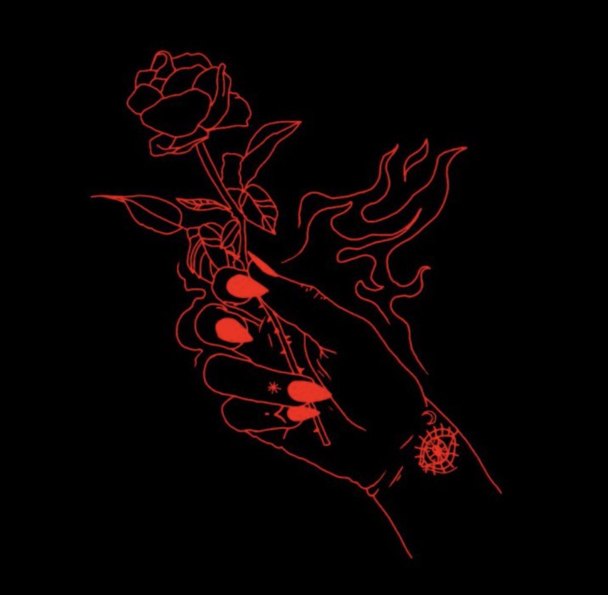 Красно чёрный фон Эстетика