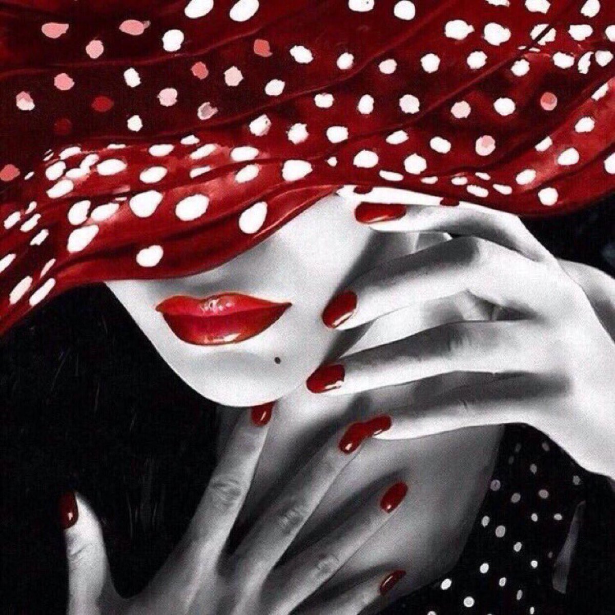 Картины в красно черных тонах