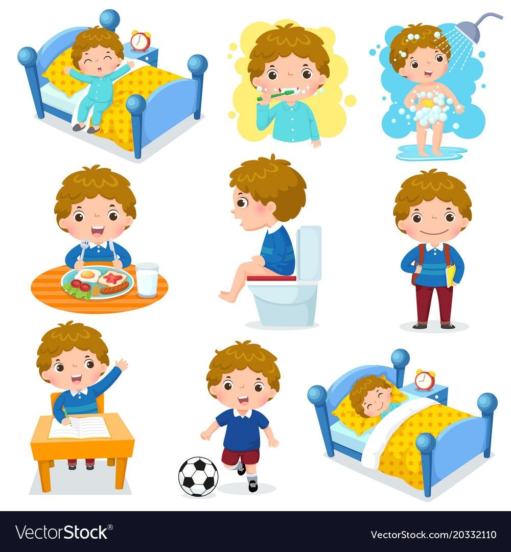 Пиктограммы для детей режим дня