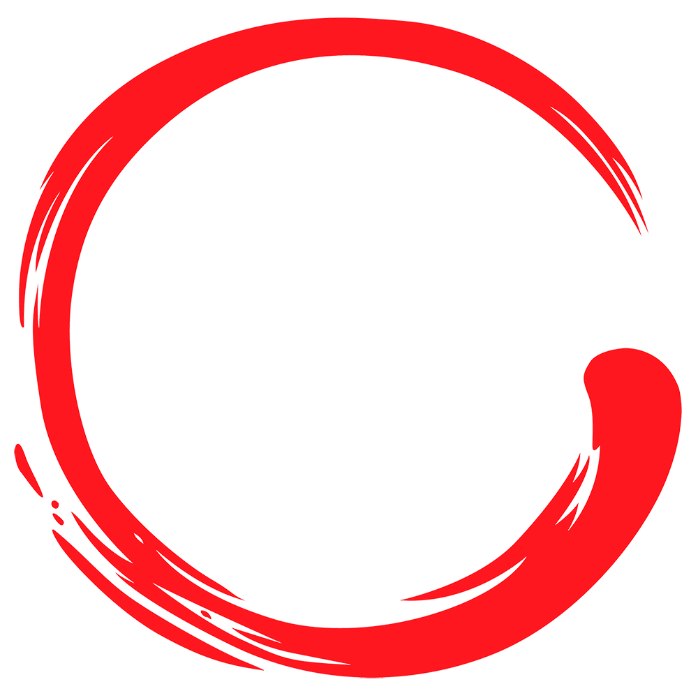 Красный круг на прозрачном фоне