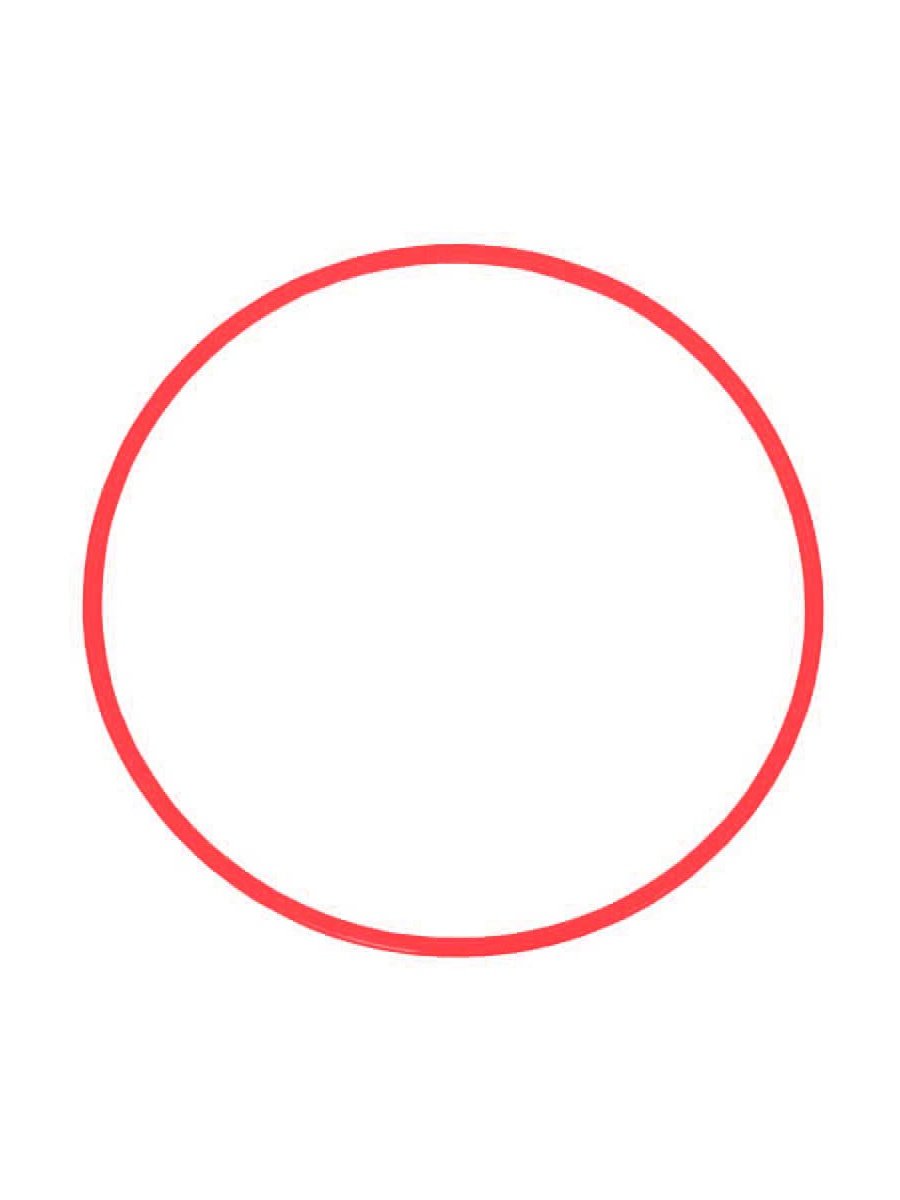 Круг с красным ободком