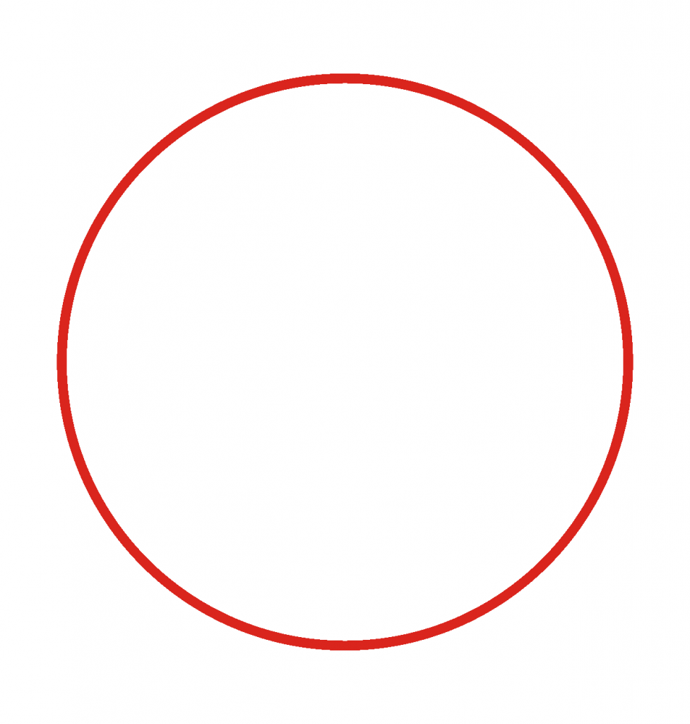 Красный круг печать