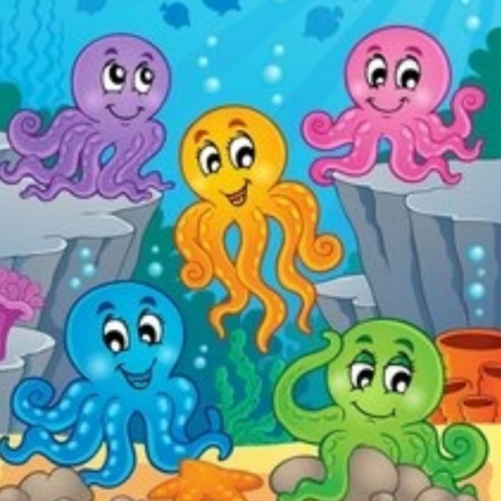 Нарисовать осьминога