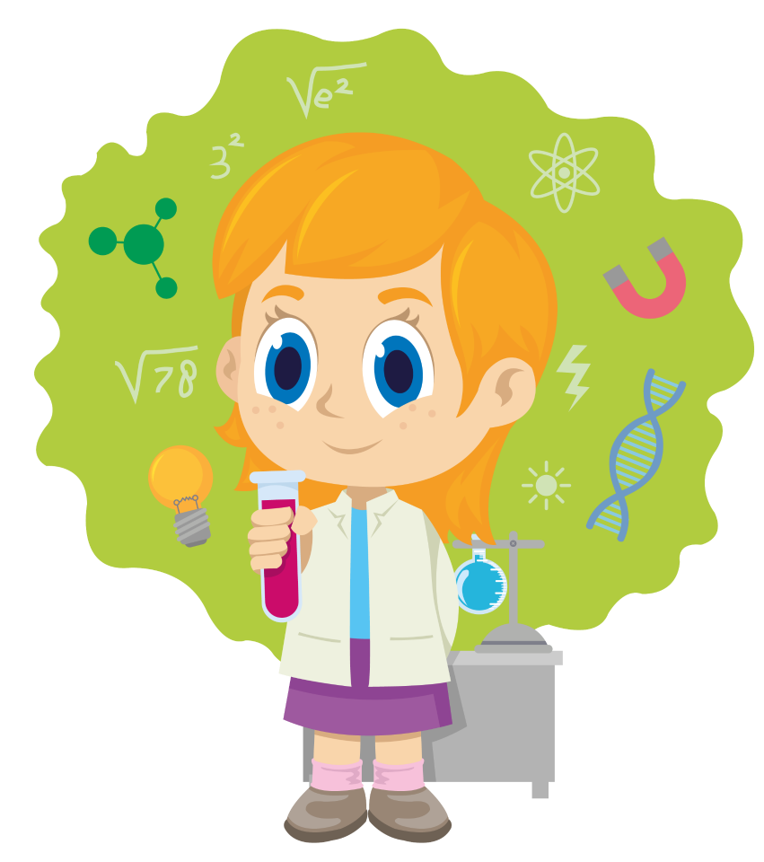 Исследователь на прозрачном фоне